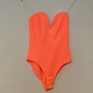Beautiful orange bodysuit